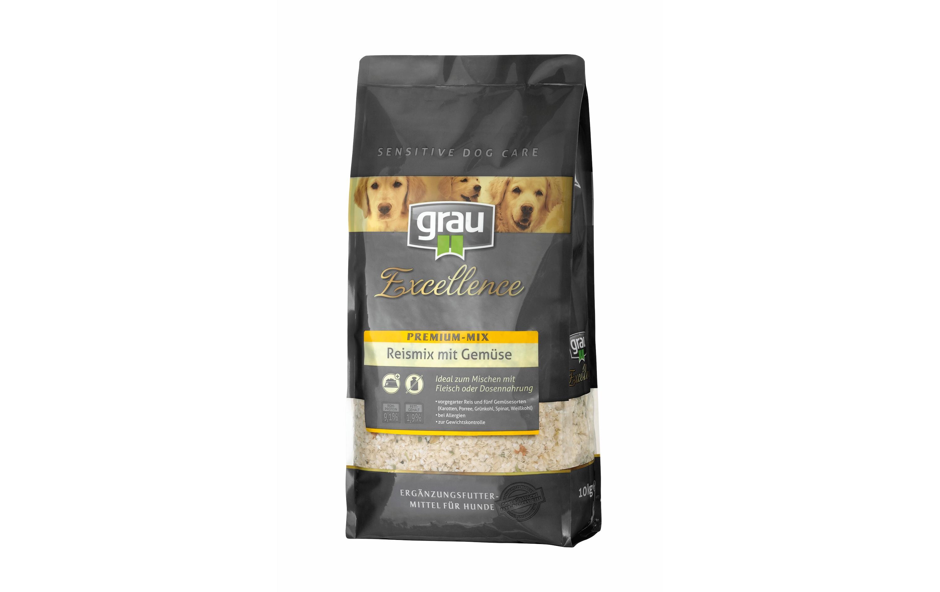 Trockenfutter Excellence Reismix mit Gemüse, 10 kgErgänzungsfuttermittel für Hunde
