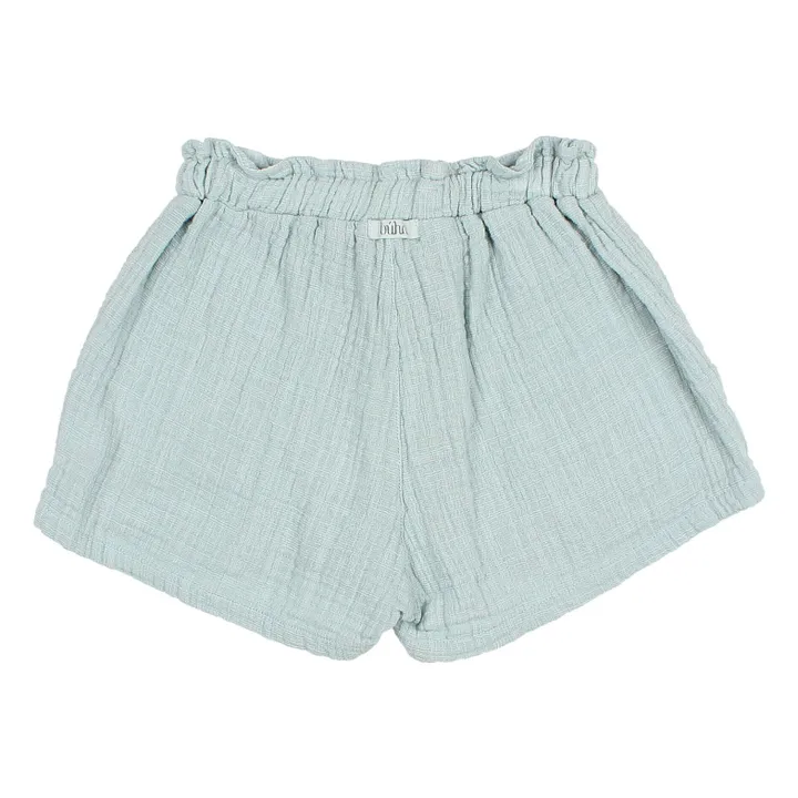Búho Short Mousseline | Bleu Vert