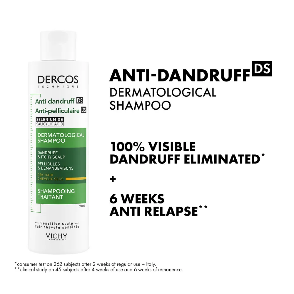 Vichy Dercos Anti-Dandruff Shampoo Dry Hair - 200 ml.