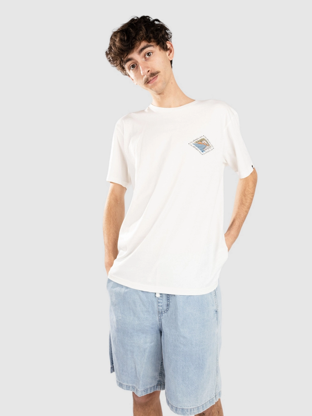 Quiksilver Evo Future Islands T-Shirt snow white