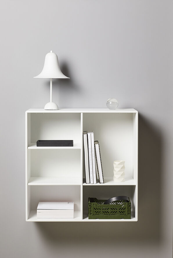 Verpan Pantop Ø23 Portable Table Lamp Matt white