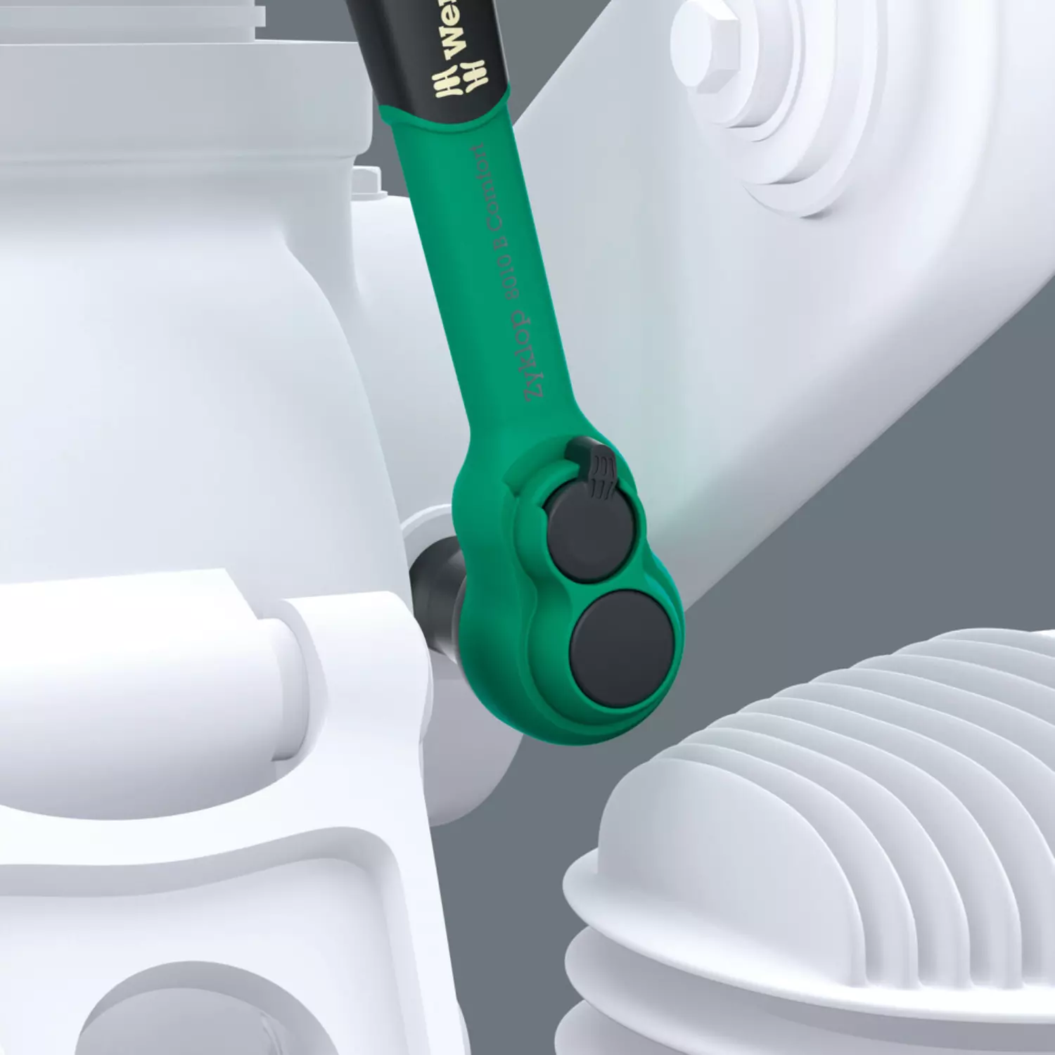 Wera 05005530001 16-delig 8100 SB 12 Zyklop Comfort ratelset, omschakelpal, 3/8