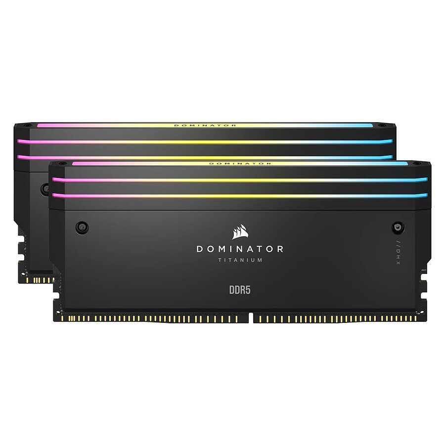 Corsair Dominator Titanium RGB DDR5 - Kit d'éclairage Noir