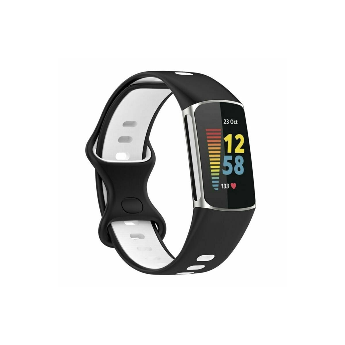 Twin Sport Armband Fitbit Charge 5 - Svart/hvit