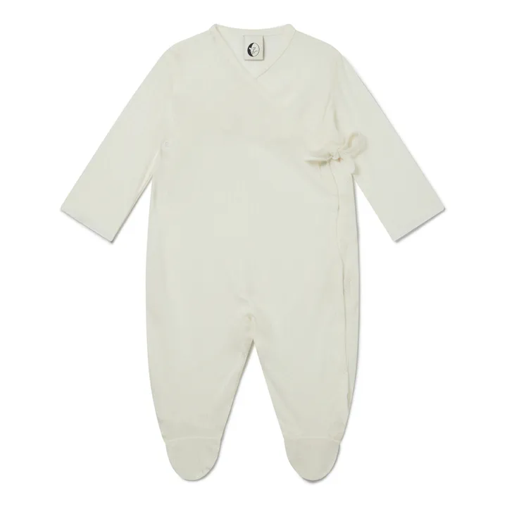 Sleepy Doe Pyjama Avec Pieds Coton Bio Pointelle | Ecru