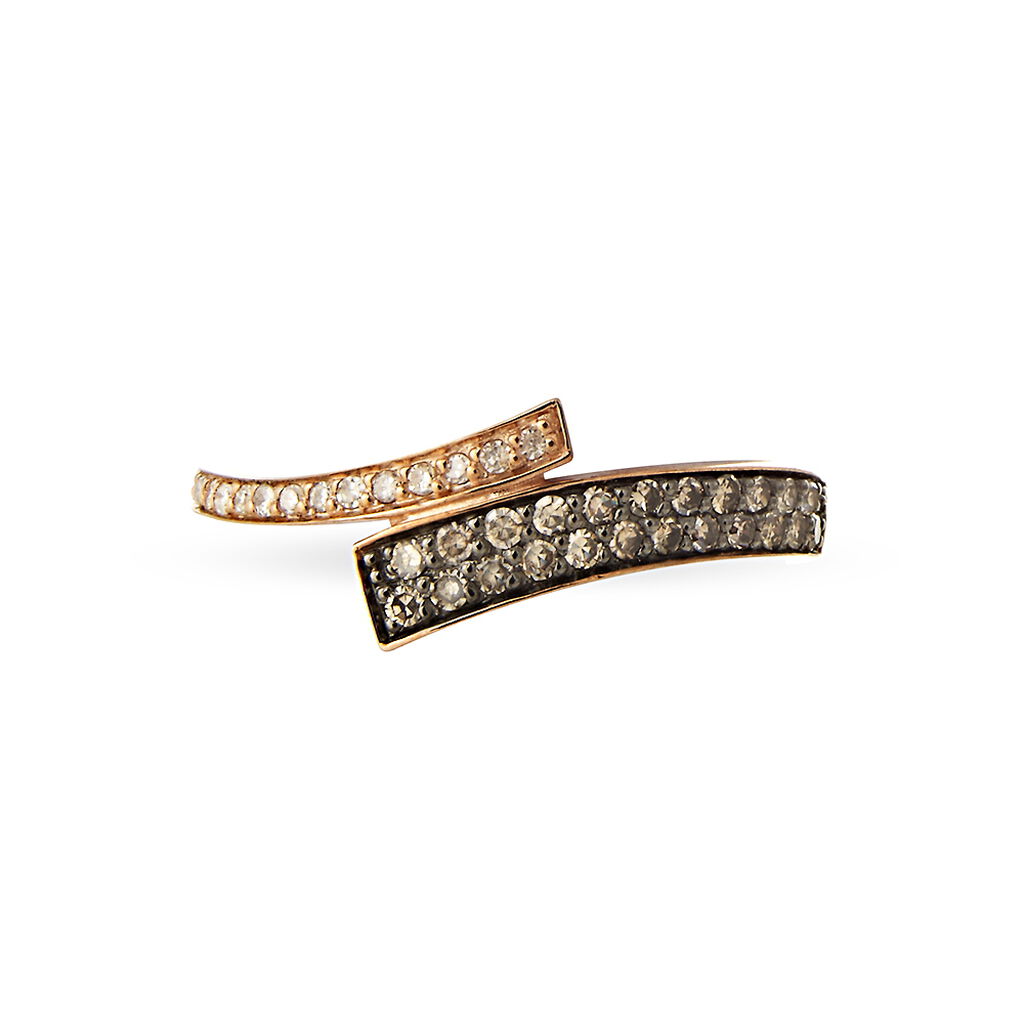 Bague Amelie Or Rose Diamant