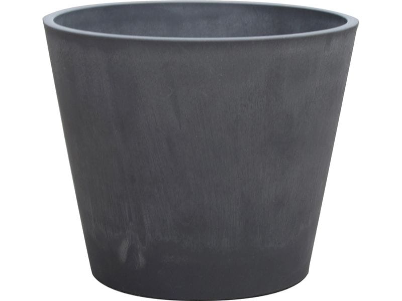Van der Gucht Blumentopf Woodstone Ø 35 cm x 33 cm Dunkelgr Pflanzentopf
