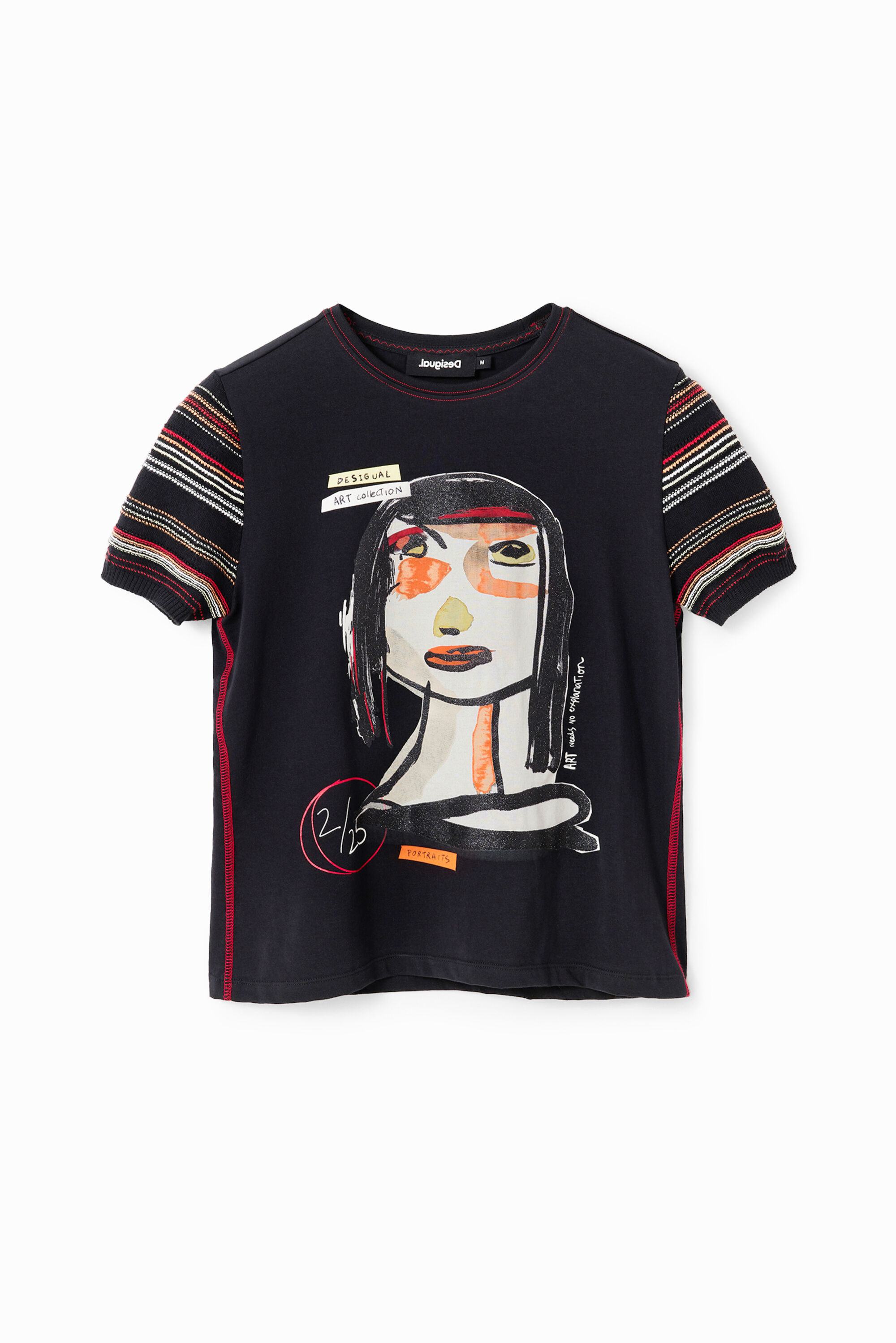 T-shirt visage arty