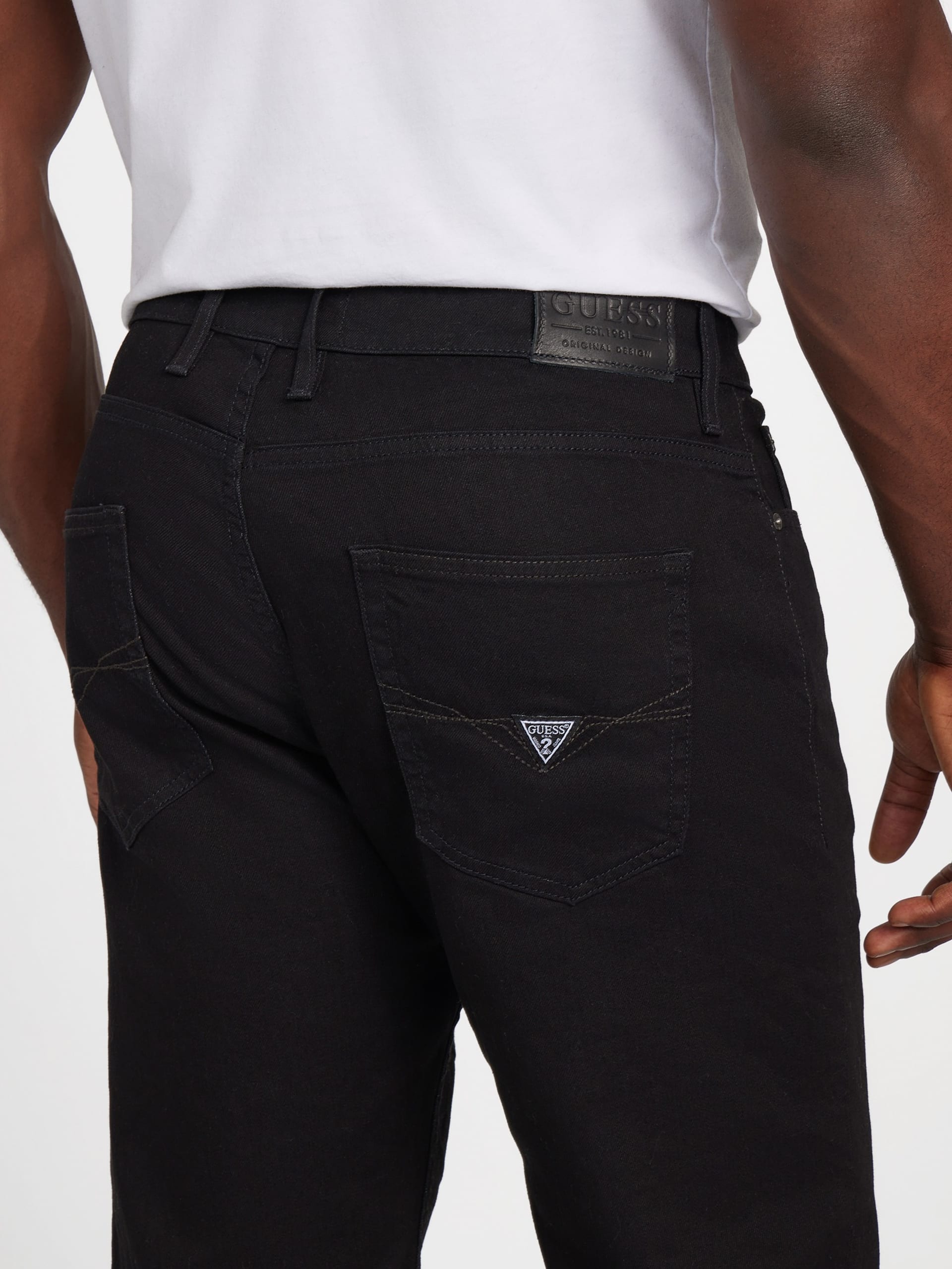 Calça jeans reta Eco Mason de corte regular