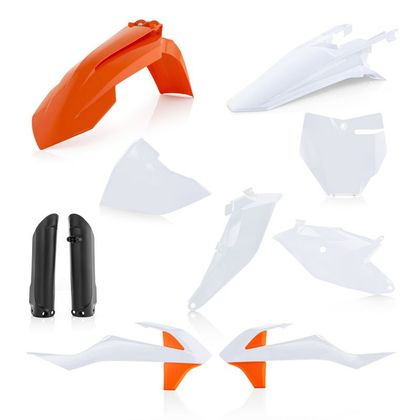 Kit plastiques Acerbis FULL KIT ORIGINE 21 - Orange / Blanc