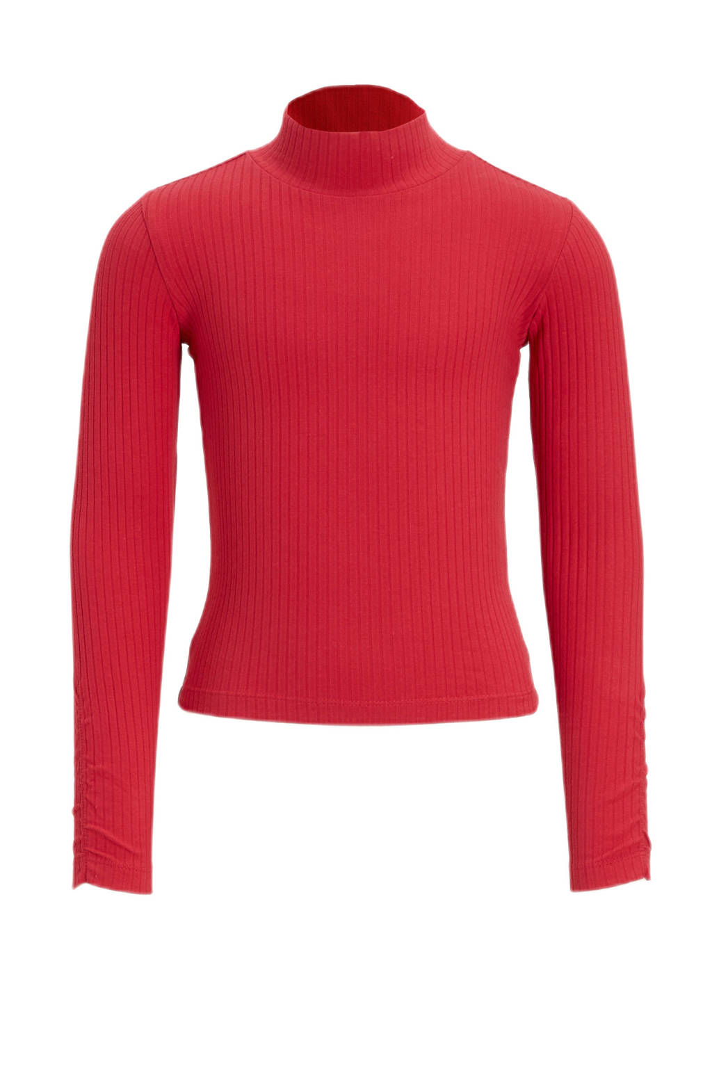 anytime ribgebreide longsleeve roze