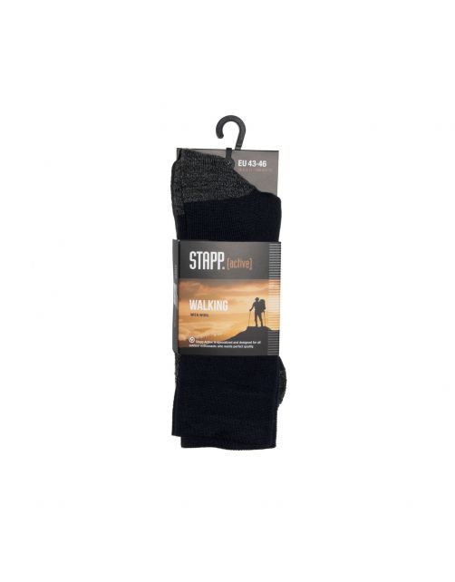 Stapp Unisex Walking Sok Zwart - Sokken