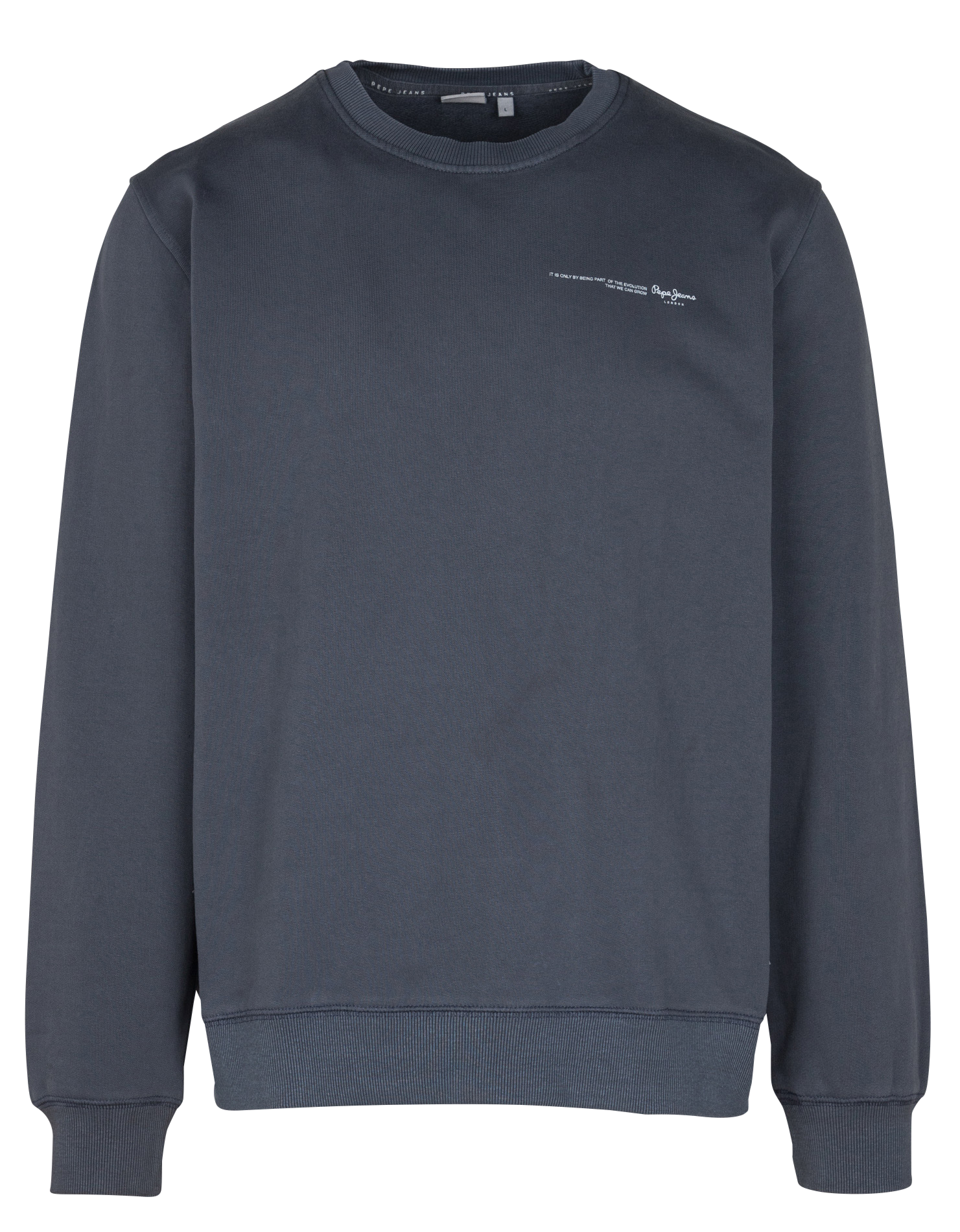 DAVY CREW - Sweat coupe droite à col rond | Bleu