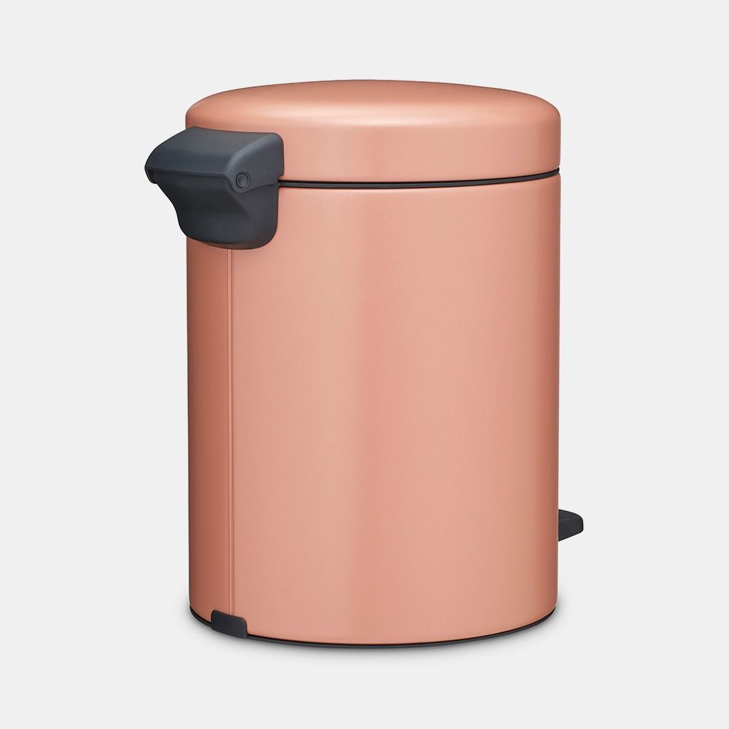 NewIcon Pedaalemmer, 5 liter, kunststof binnenemmer - Warm Copper