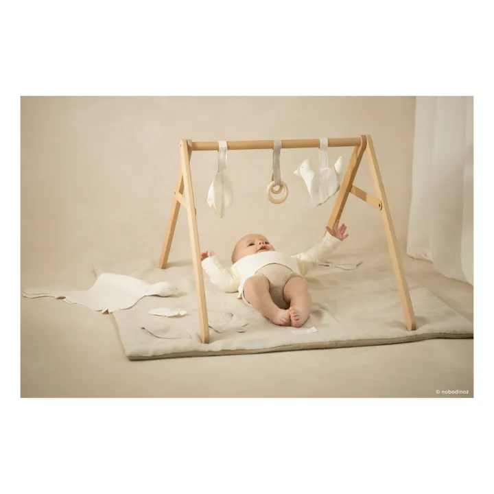 Nobodinoz Doudou lange Oiseau - Lin Français | Blanc