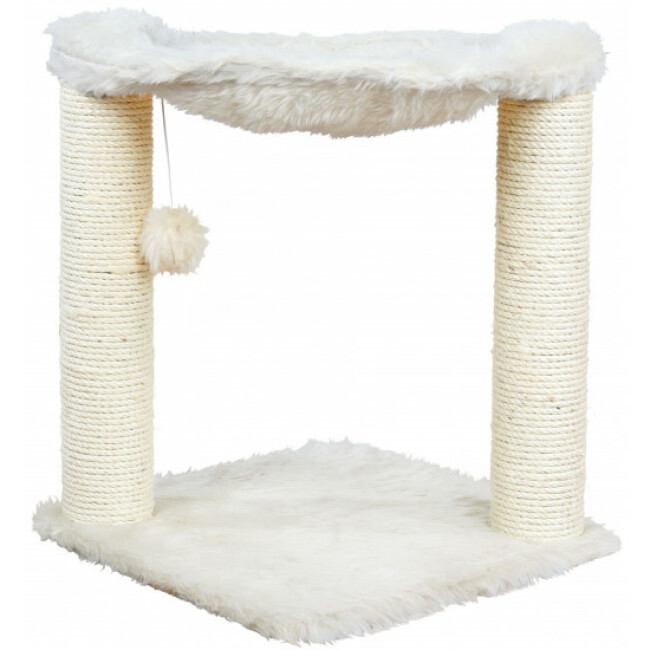 Arbre à chat en peluche et sisal Baza avec jouet