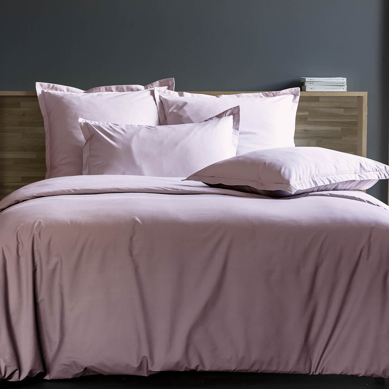 United by PDC Housse de couette 100% Percale de Coton Lira rose