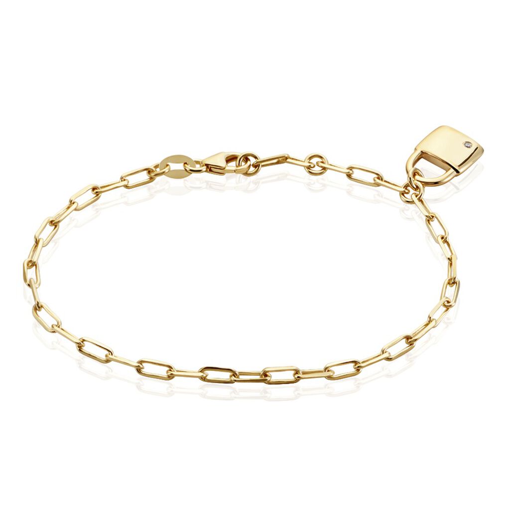 Bracelet Plaqué Or Guirec Oxyde De Zirconium