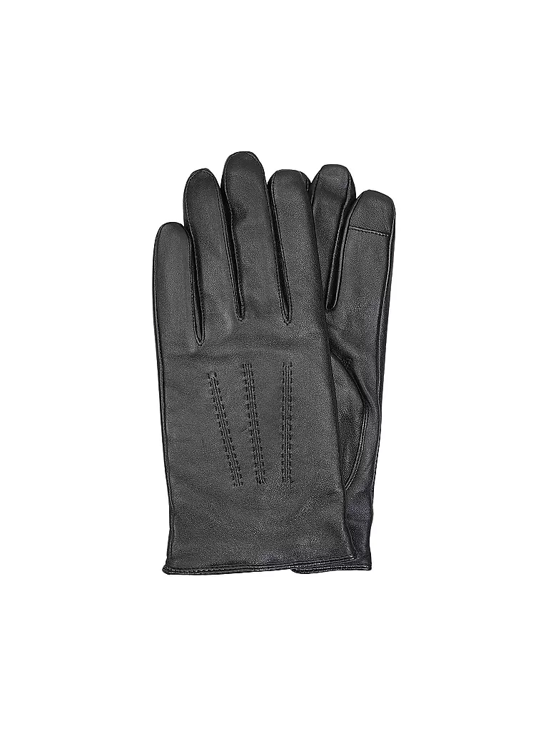 BOSS Lederhandschuhe  HAINZ schwarz