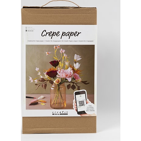 Crepepapir - blomsterbuket