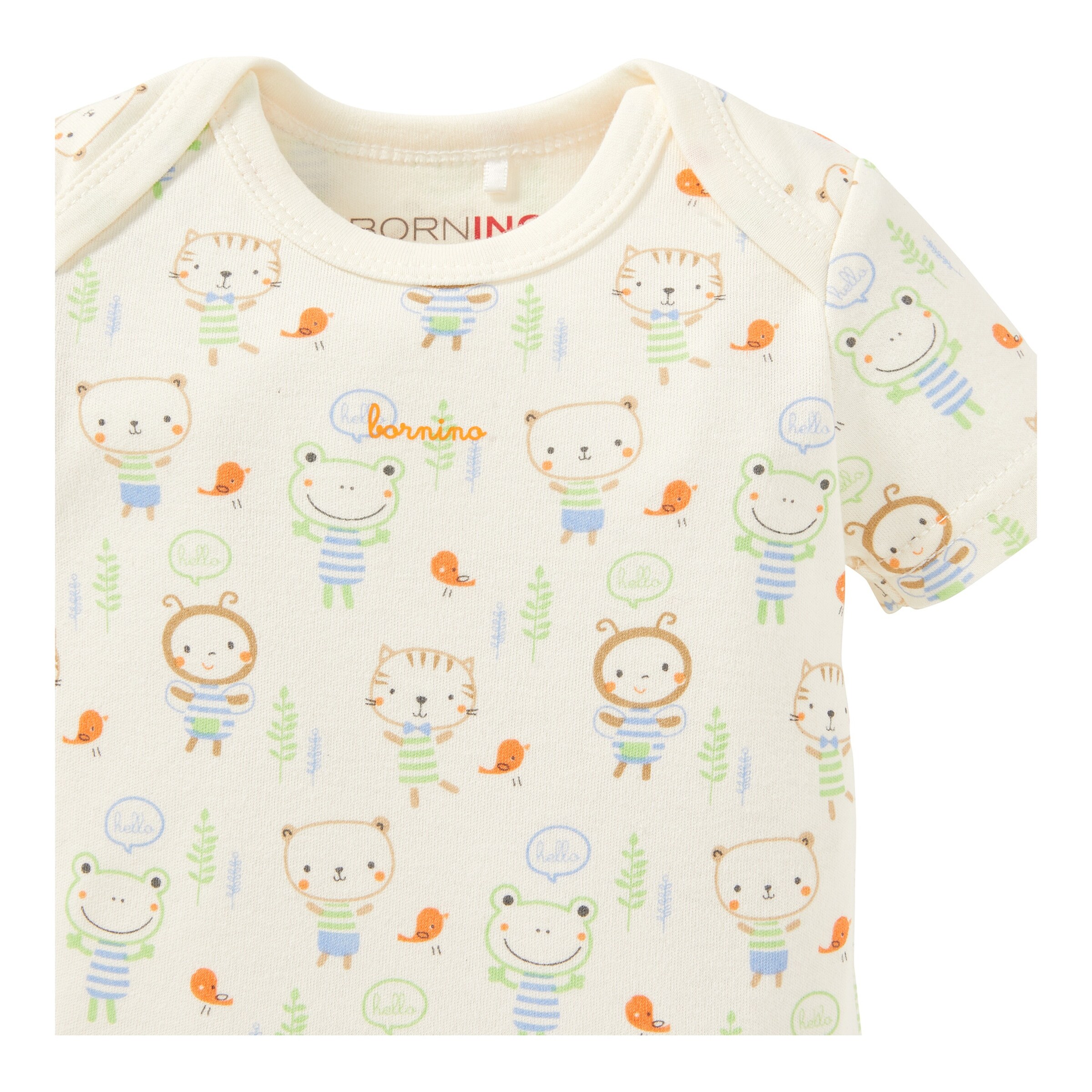 Bornino - Frog Friends 2er-Pack Bodys kurzarm