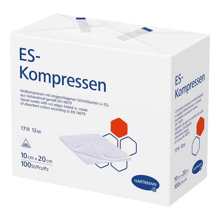 ES-Kompressen unsteril 10x20 cm 12fach, 100 St