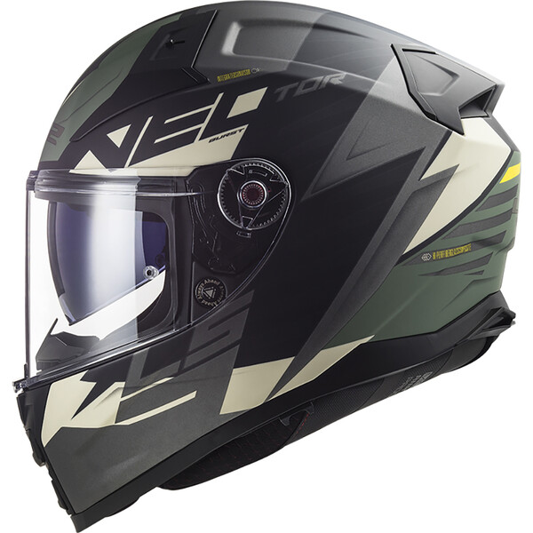 LS2 - Casque FF811 Vector II Absolute Noir Mat / Gris / Beige / Kaki