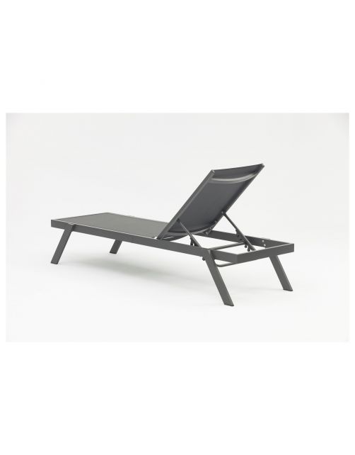 Bestgarden Ligbed Lounger - Tuinmeubelen - Antraciet