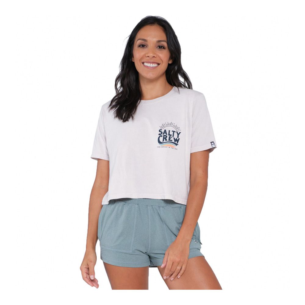 Salty Crew THE WAVE - Crop-top Femme natural