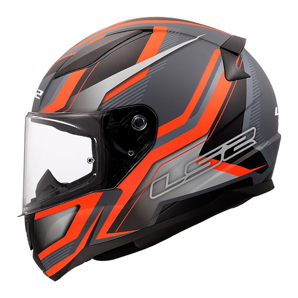 LS2 - Casque FF353 Rapid II Flitz Orange / Gris / Noir / Mat