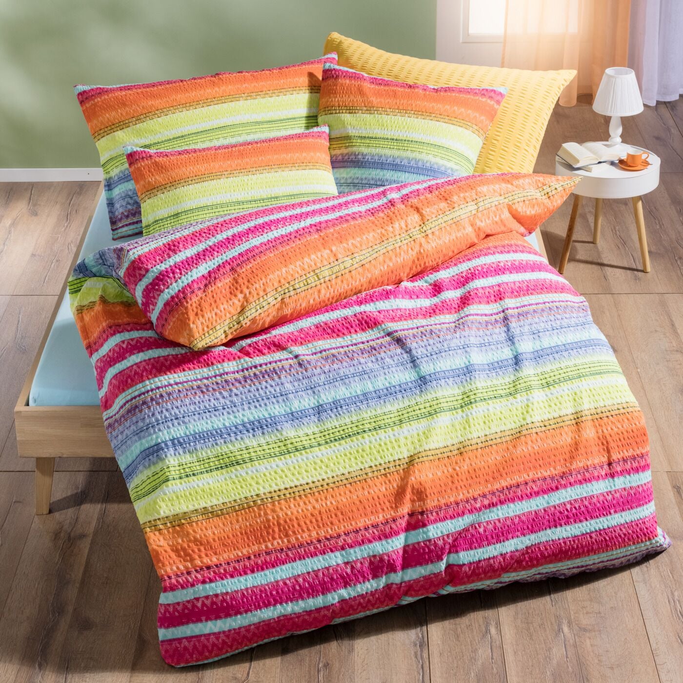 Home FashionSeersucker Bettwäsche «Ethno»