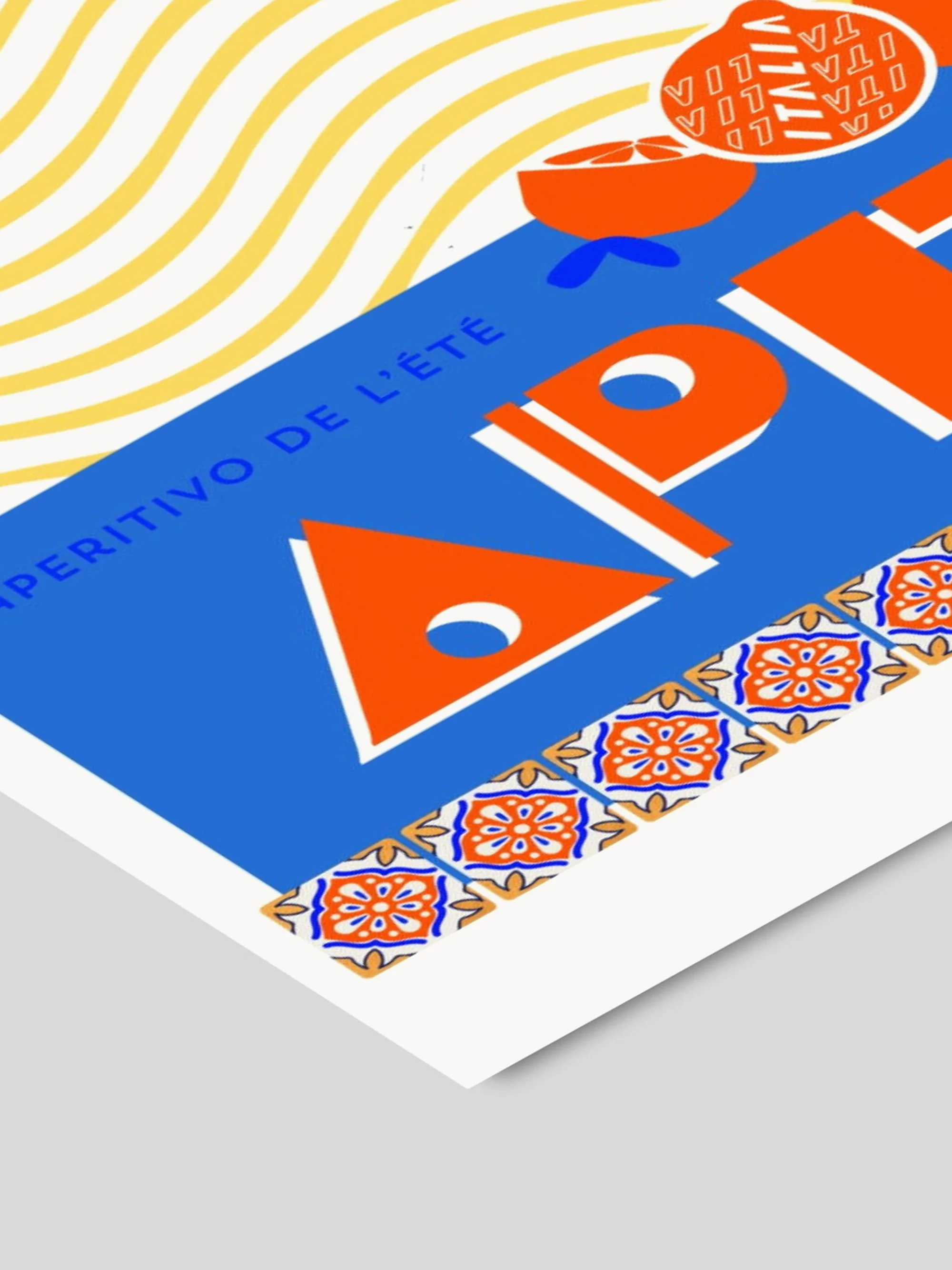 Poster Hello Bonjour - En Vacances