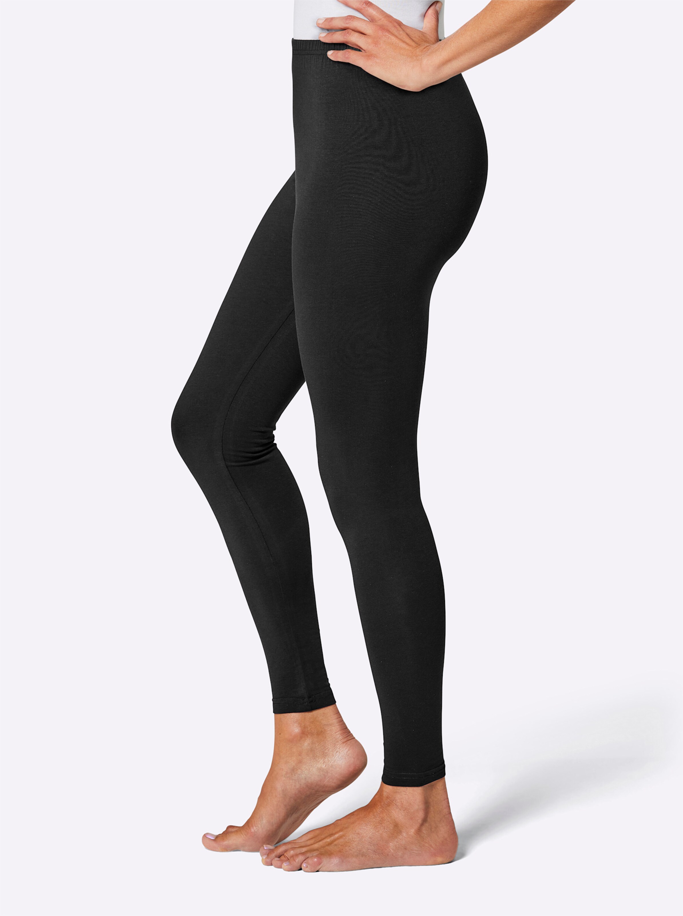 Leggings in schwarz