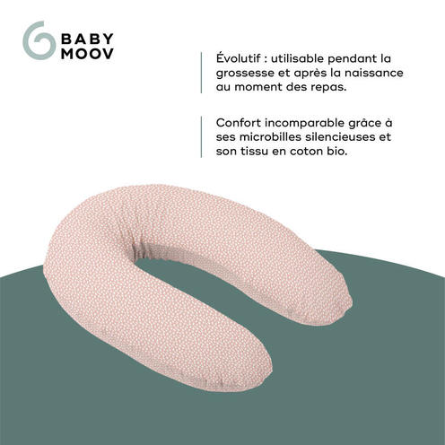 Coussin de maternité Doomoo Buddy Cloudy Pink - BABYMOOV