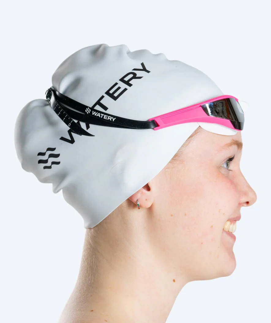 Watery svømmebriller - Instinct Elite Mirror - Pink/sølv