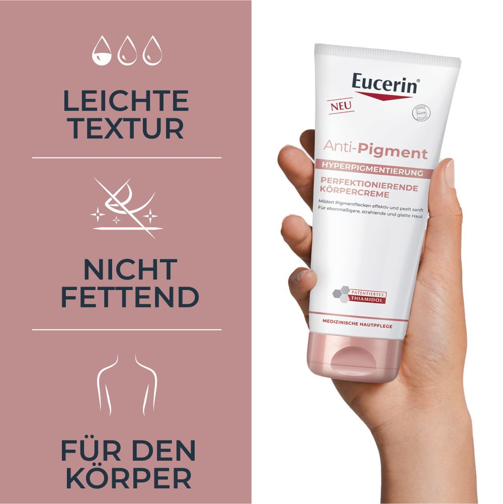 Eucerin® Anti-Pigment Perfektionierende Körpercreme – Thiamidol Bodylotion gegen Pigmentflecken