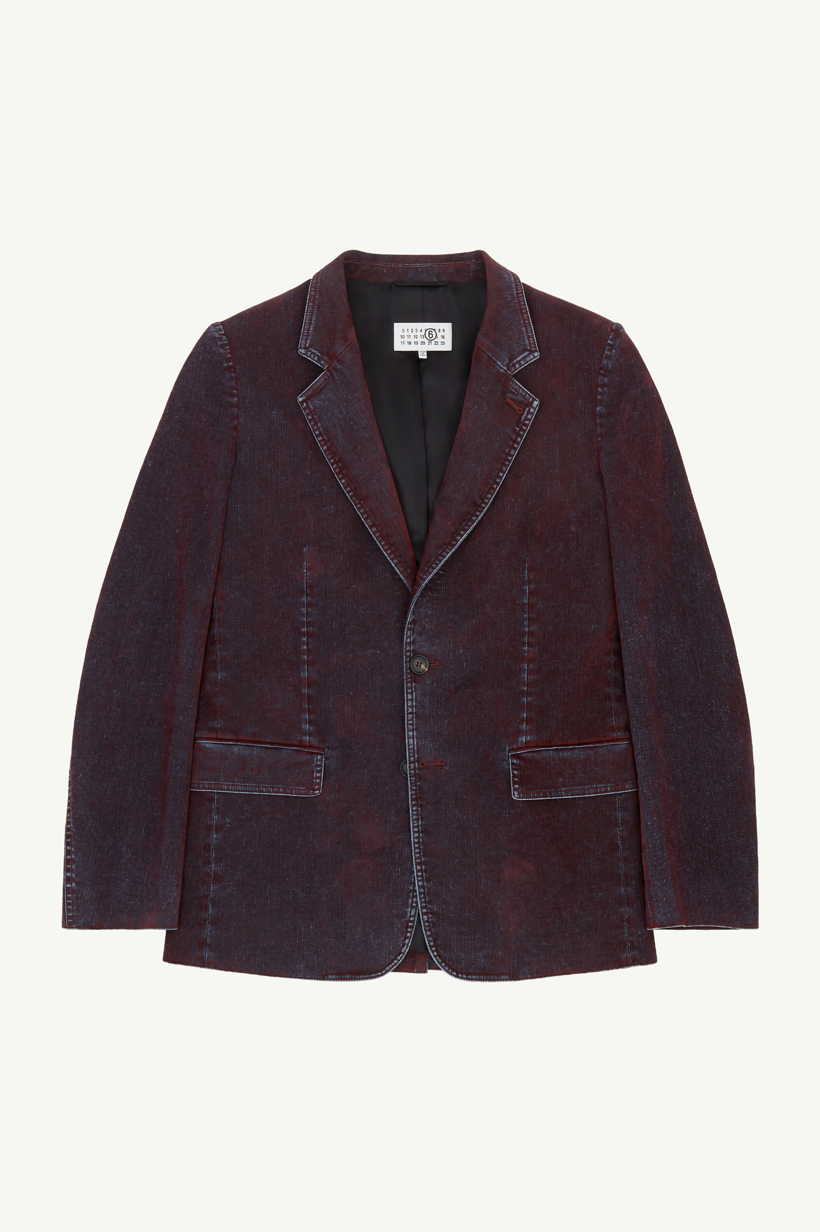 Veste de costume en denim effet velours pour homme | MM6