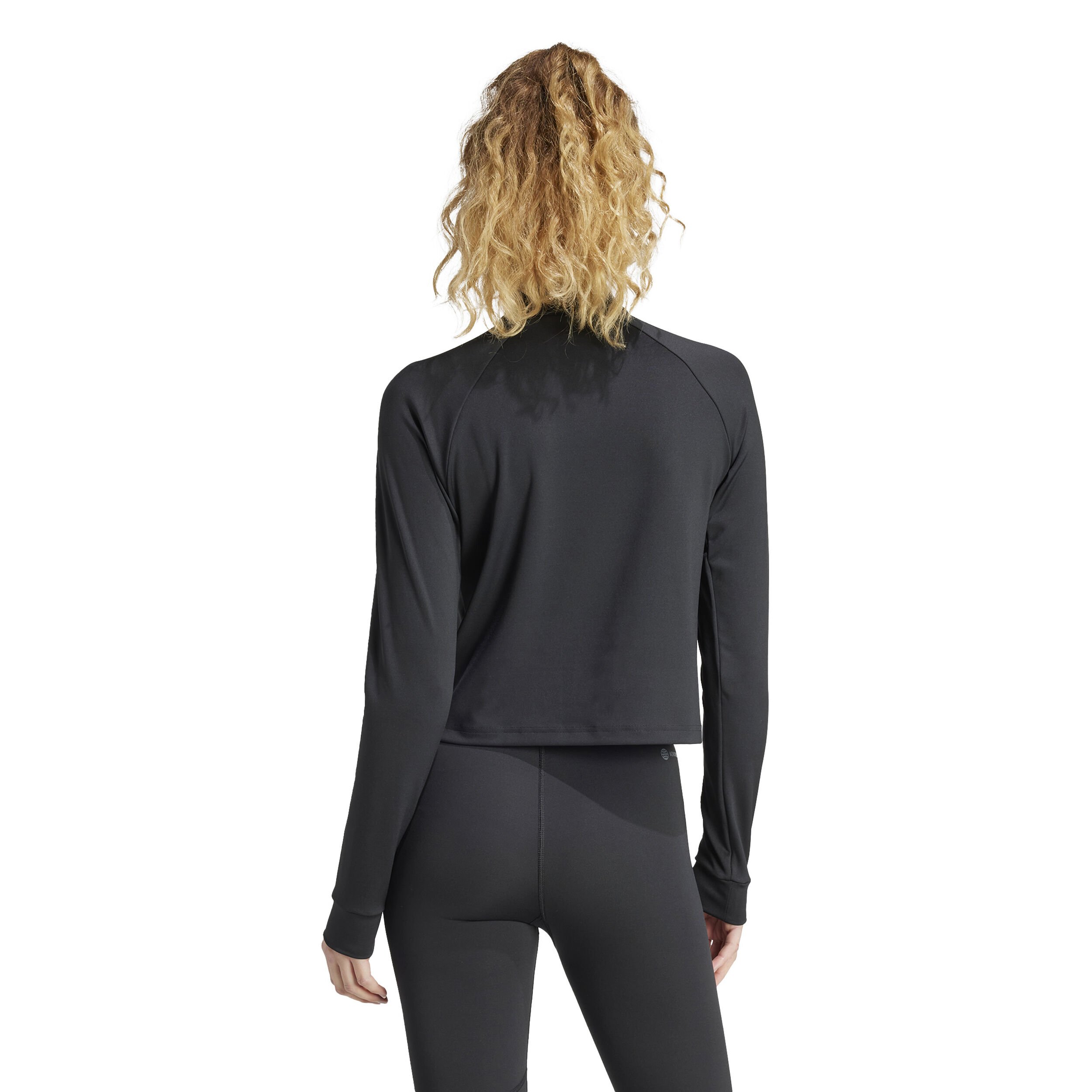adidas Essentials 1/4 Zip Haut Manches Longues Femmes - Noir