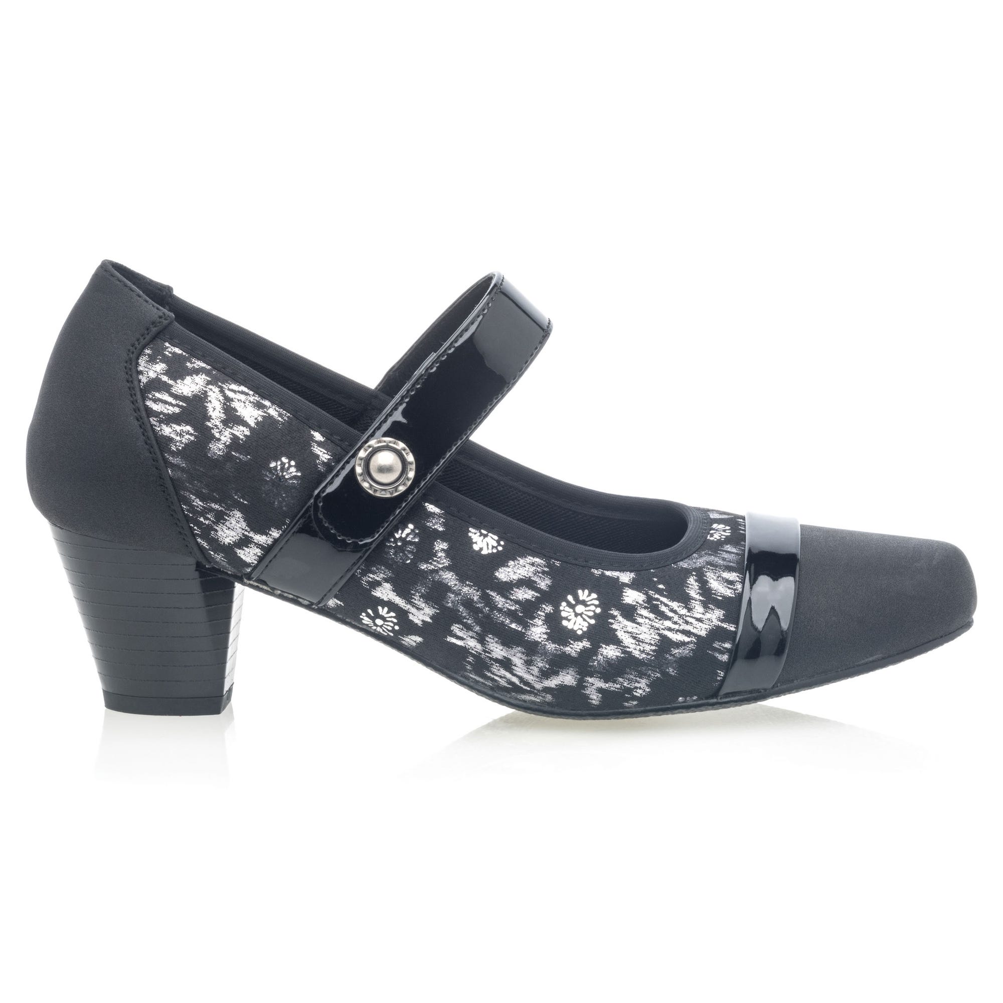 Escarpins pieds sensibles à talon Femme noir