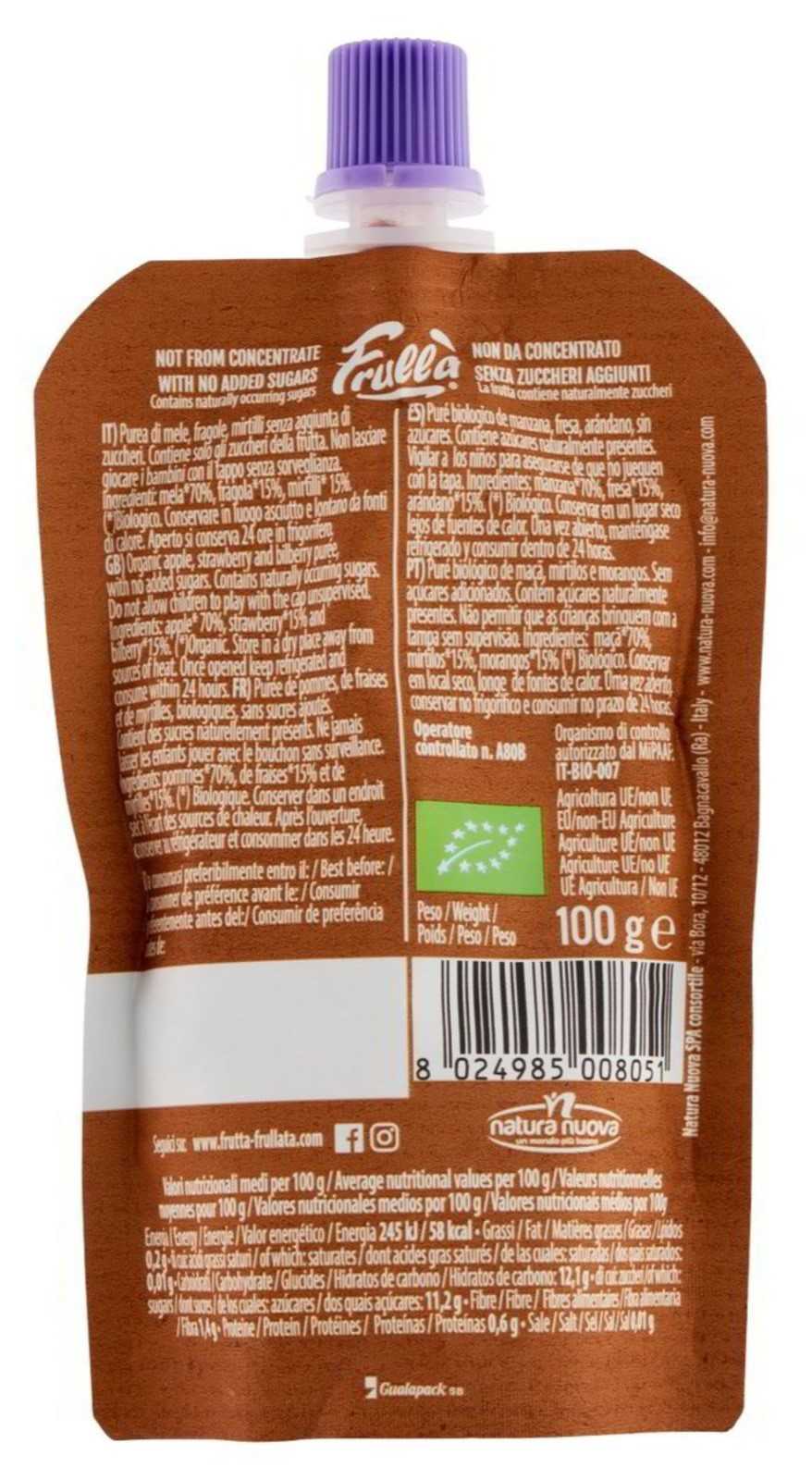 Frullà Smoothie 100% Fruta 100g