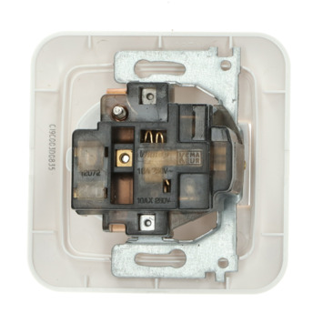 GAMMA K2 Geaard Stopcontact met Schakelaar Wit