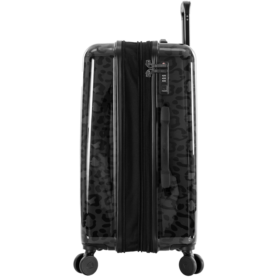 Heys Black Leopard - 4-Rollen-Trolley M 66 cm erw. black leopard