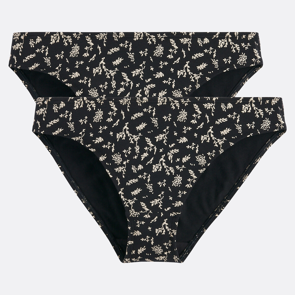 COLEÇÃO LA REDOUTE<br>Conjunto de 2 calcinhas com estampa floral