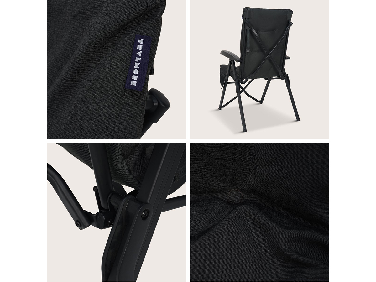 Trvlmore Luxe Plus Black vouwstoel - Black