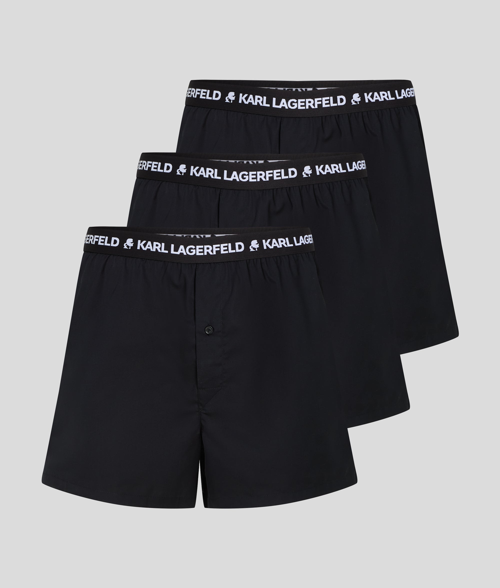 Geweven boxershort met logo – 3 stuks