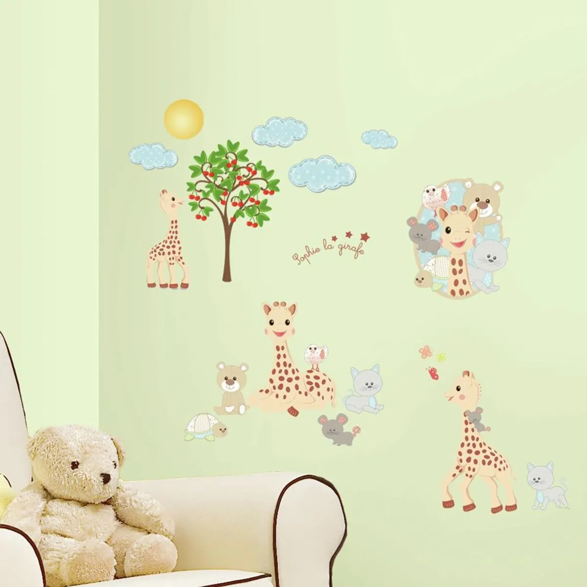 TheDecoFactory Stickers Sophie la Girafe