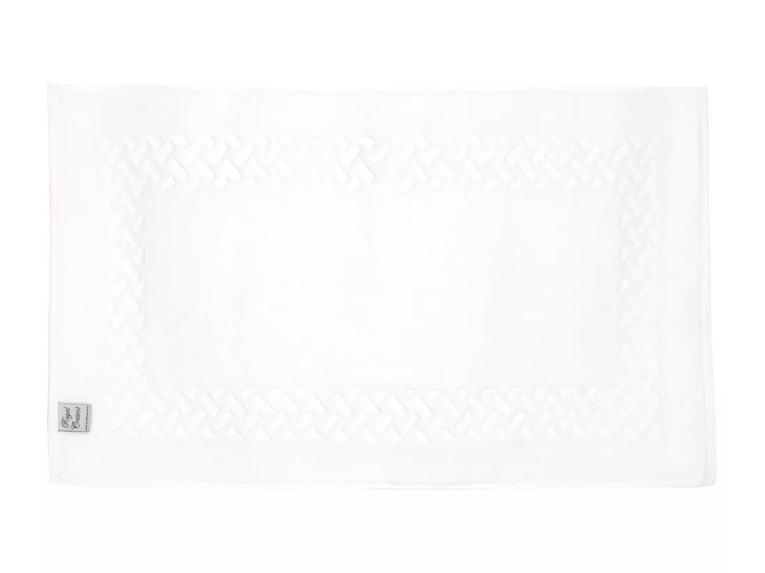 Tapis de bain 50x80 cm ROYAL CRESENT Blanc 850 g/m2