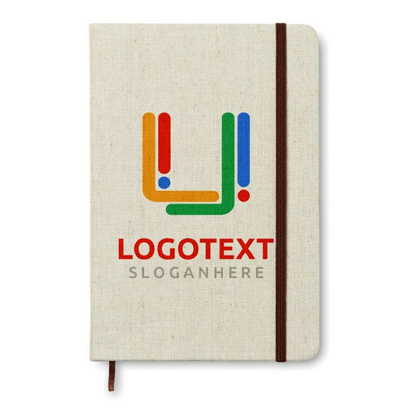 GiftRetail MO8712 - CANVAS Carnet A5 avec 96 pages toile