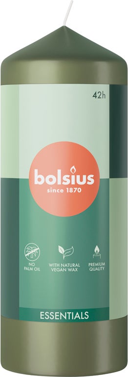Bolsius stompkaars Essentials groen 42 uur D 5,8 H 15 cm