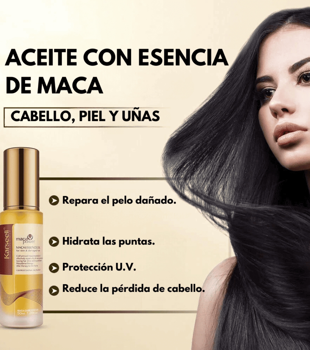 Karseell - *Maca Power* - Sérum capilar com óleo de argan